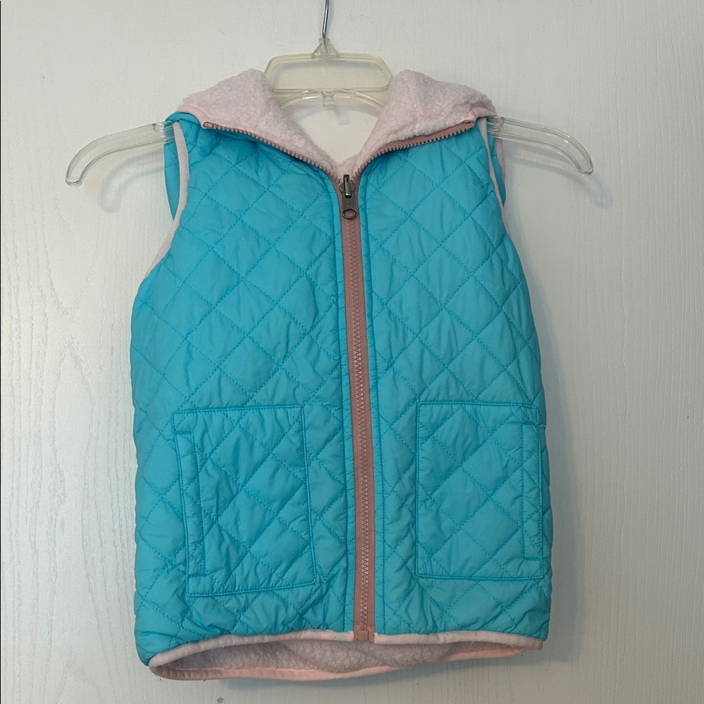 Kids Quilted Blue Vest